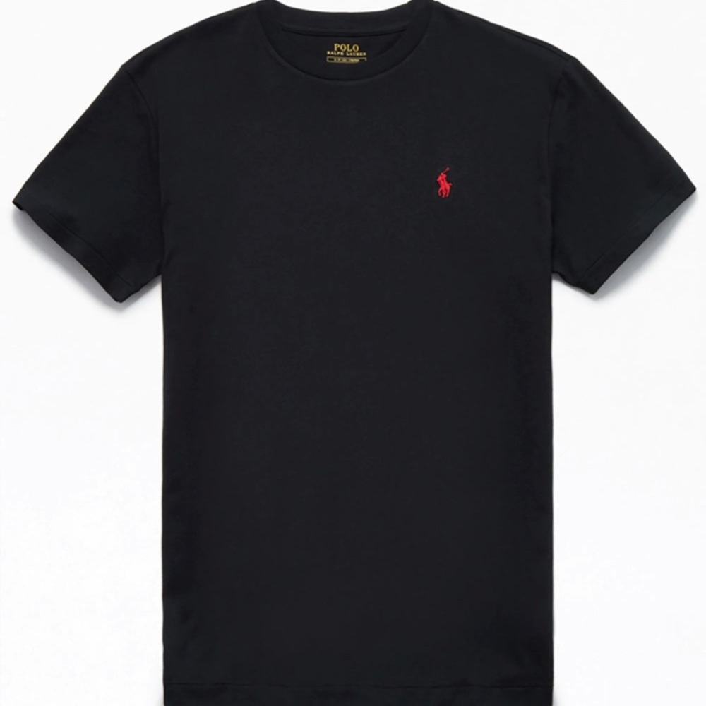 Black Polo Classic T-Shirt. Men's Small.